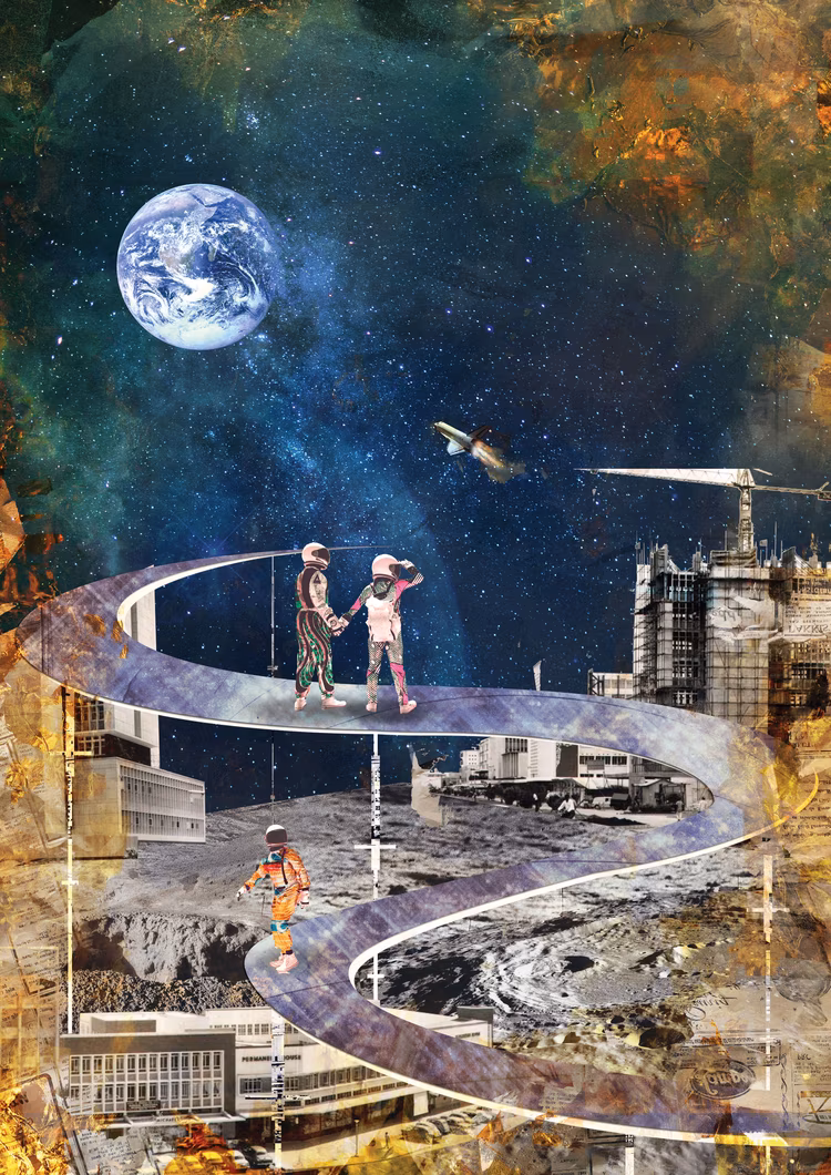 Think about Zambia's unrealised ambitions after independence, not just for freedom, but for progress in science and technology. (Illustrations by Tsungai Kaunda for Nkwazi Magazine).