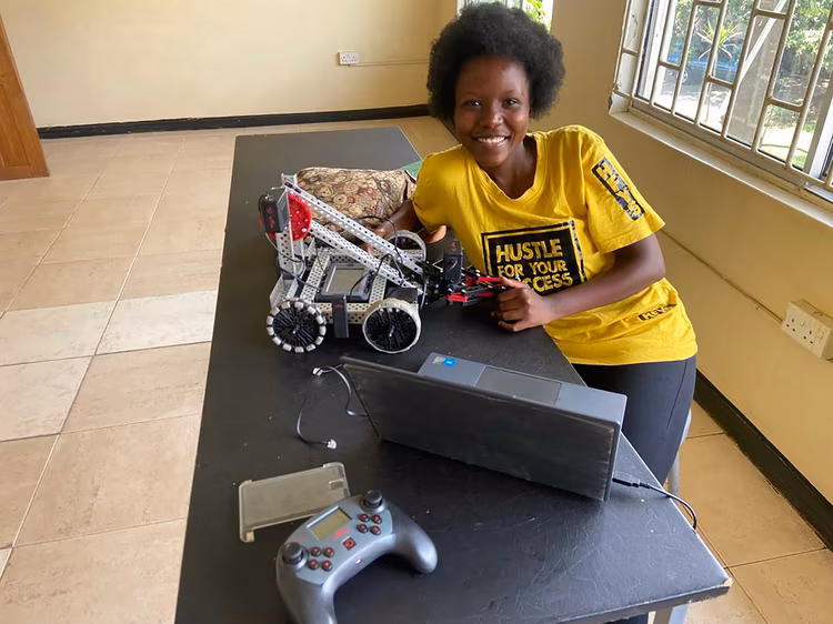 She wants to strengthen the robot with the right materials, the right sensors, and the right partnerships so it can handle the reality of underground environments. (Imagee courtesy of Lydia Mabuya).