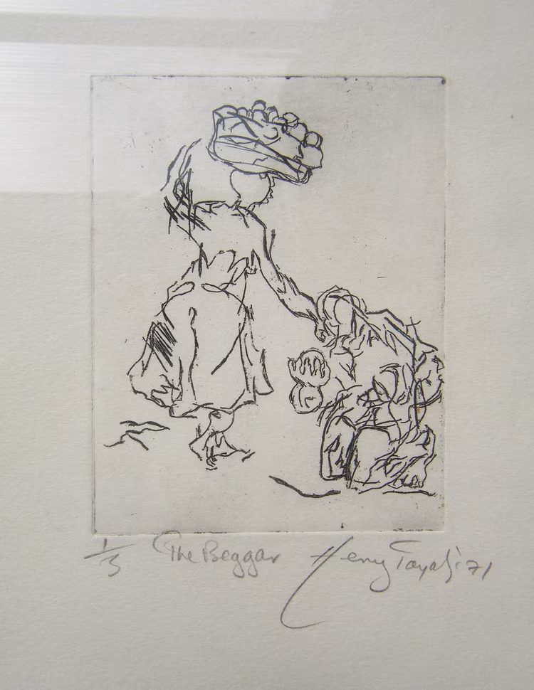 After facing multiple barriers to education and opportunity in Southern Rhodesia, he returned to independent Zambia in 1966. (Painted by Henry Tayali, Image courtesy of Rhodrick Tayali).
