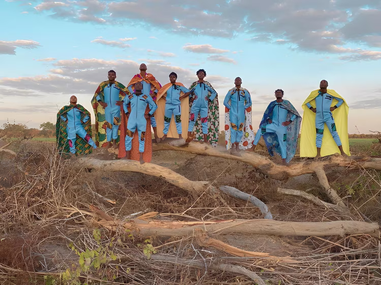 The performers, many from kombonis (compounds), use circus, theatre, and dance to challenge stereotypes and show that when young people are invested in, they become artists, leaders, and innovators. (Image courtesy of _ Circus Zambia & Wake The Beast).